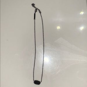 All black Kendra Scott necklace